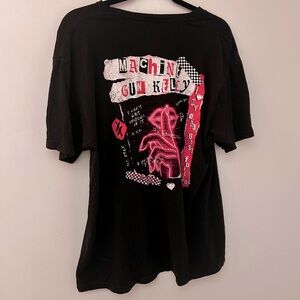 Machine Gun Kelly Black and Pink Graphic Print T-Shirt